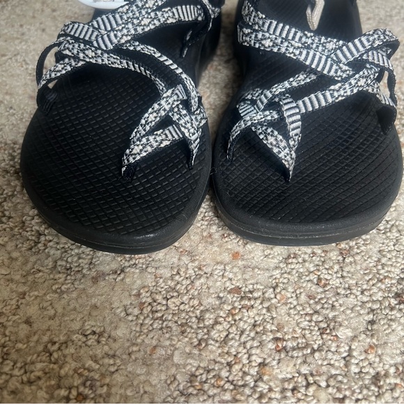 Chaco Black and White Sandals - Picture 7 of 9